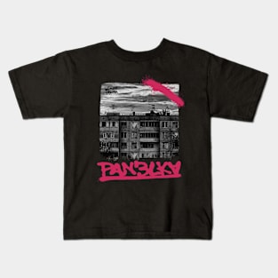 POST-SOVIET PANELKA // Typical russian panel houses Kids T-Shirt